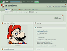 Tablet Screenshot of mariorapefaceplz.deviantart.com