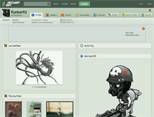 Tablet Screenshot of flunker92.deviantart.com