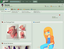 Tablet Screenshot of pannsie.deviantart.com