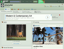 Tablet Screenshot of alinakurbiel.deviantart.com