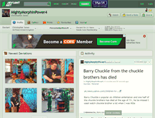 Tablet Screenshot of mightymorphinpower4.deviantart.com