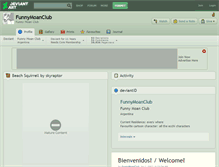 Tablet Screenshot of funnymoanclub.deviantart.com