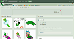 Desktop Screenshot of prodigypickle.deviantart.com