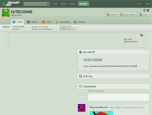 Tablet Screenshot of cutecookiie.deviantart.com