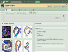 Tablet Screenshot of gothic-dragon.deviantart.com