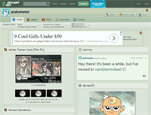 Tablet Screenshot of andrometer.deviantart.com
