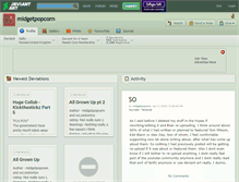 Tablet Screenshot of midgetpopcorn.deviantart.com