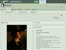 Tablet Screenshot of doom-girl.deviantart.com
