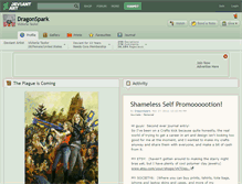 Tablet Screenshot of dragonspark.deviantart.com