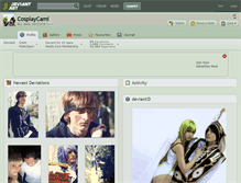 Tablet Screenshot of cosplaycami.deviantart.com