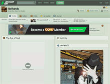 Tablet Screenshot of idolhands.deviantart.com