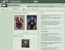 Tablet Screenshot of maximumweird.deviantart.com