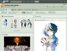 Tablet Screenshot of cheese-cake-panda.deviantart.com