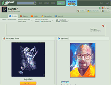 Tablet Screenshot of c0y0te7.deviantart.com