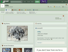 Tablet Screenshot of milby.deviantart.com