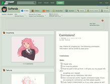 Tablet Screenshot of gopanda.deviantart.com