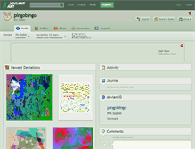 Tablet Screenshot of pingobingo.deviantart.com