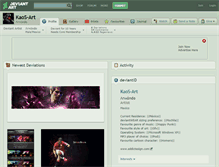 Tablet Screenshot of kaos-art.deviantart.com