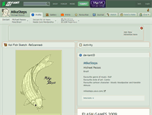 Tablet Screenshot of mikesteps.deviantart.com