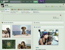 Tablet Screenshot of lyrist.deviantart.com