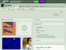 Tablet Screenshot of m-roberts.deviantart.com