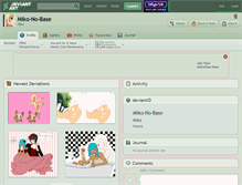 Tablet Screenshot of miko-no-base.deviantart.com