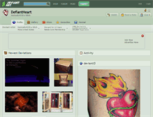 Tablet Screenshot of defiantheart.deviantart.com