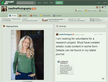 Tablet Screenshot of josefinaphotography.deviantart.com