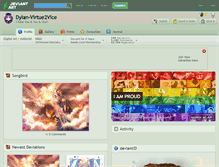 Tablet Screenshot of dylan-virtue2vice.deviantart.com
