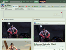 Tablet Screenshot of lordvipes.deviantart.com