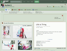 Tablet Screenshot of iluvlink12.deviantart.com