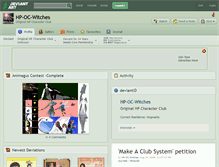 Tablet Screenshot of hp-oc-witches.deviantart.com