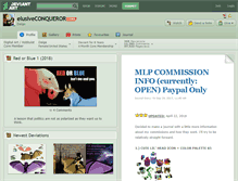 Tablet Screenshot of elusiveconqueror.deviantart.com