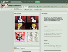 Tablet Screenshot of integral-fanclub.deviantart.com