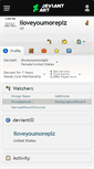 Mobile Screenshot of iloveyoumoreplz.deviantart.com
