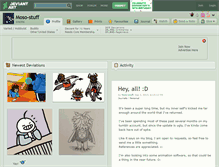 Tablet Screenshot of moso-stuff.deviantart.com