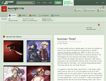Tablet Screenshot of moonlight1106.deviantart.com