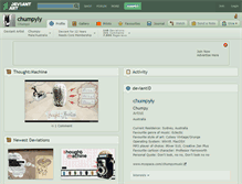 Tablet Screenshot of chumpyly.deviantart.com