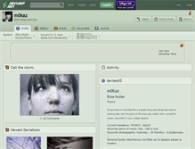 Tablet Screenshot of m0kaz.deviantart.com