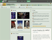Tablet Screenshot of cosplay-love.deviantart.com