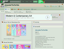 Tablet Screenshot of alexandertheterrible.deviantart.com