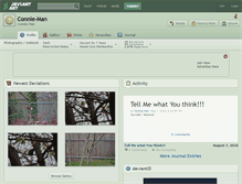 Tablet Screenshot of connie-man.deviantart.com