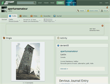Tablet Screenshot of apertureamateur.deviantart.com