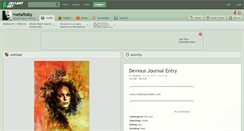 Desktop Screenshot of metaltoby.deviantart.com