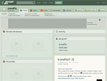 Tablet Screenshot of iconsplz.deviantart.com
