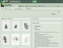 Tablet Screenshot of dekuninja.deviantart.com
