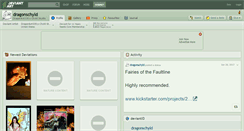 Desktop Screenshot of dragonschyld.deviantart.com