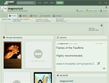 Tablet Screenshot of dragonschyld.deviantart.com