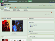 Tablet Screenshot of bikerrider12.deviantart.com