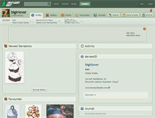 Tablet Screenshot of bigirlover.deviantart.com